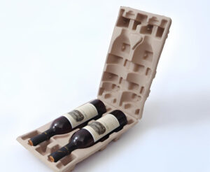 Pulp Paper Molded Wine Protector – Eco-Friendly Wine Pulp Shipping Trays  for Shipping