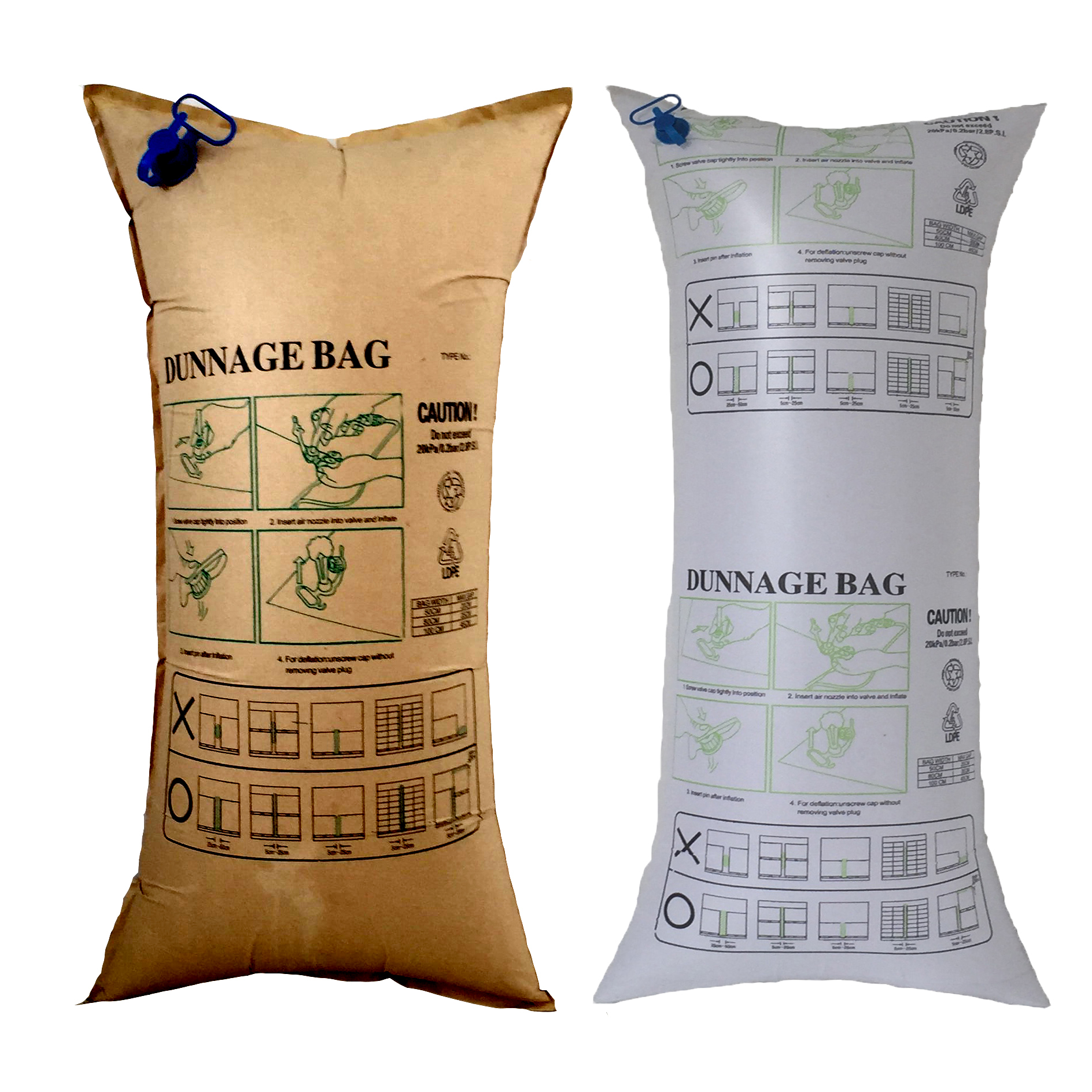 集装箱充气袋-1 Heavy Duty PP Woven Air Dunnage Bags for Cargo Shipping Container Cushioning Protection