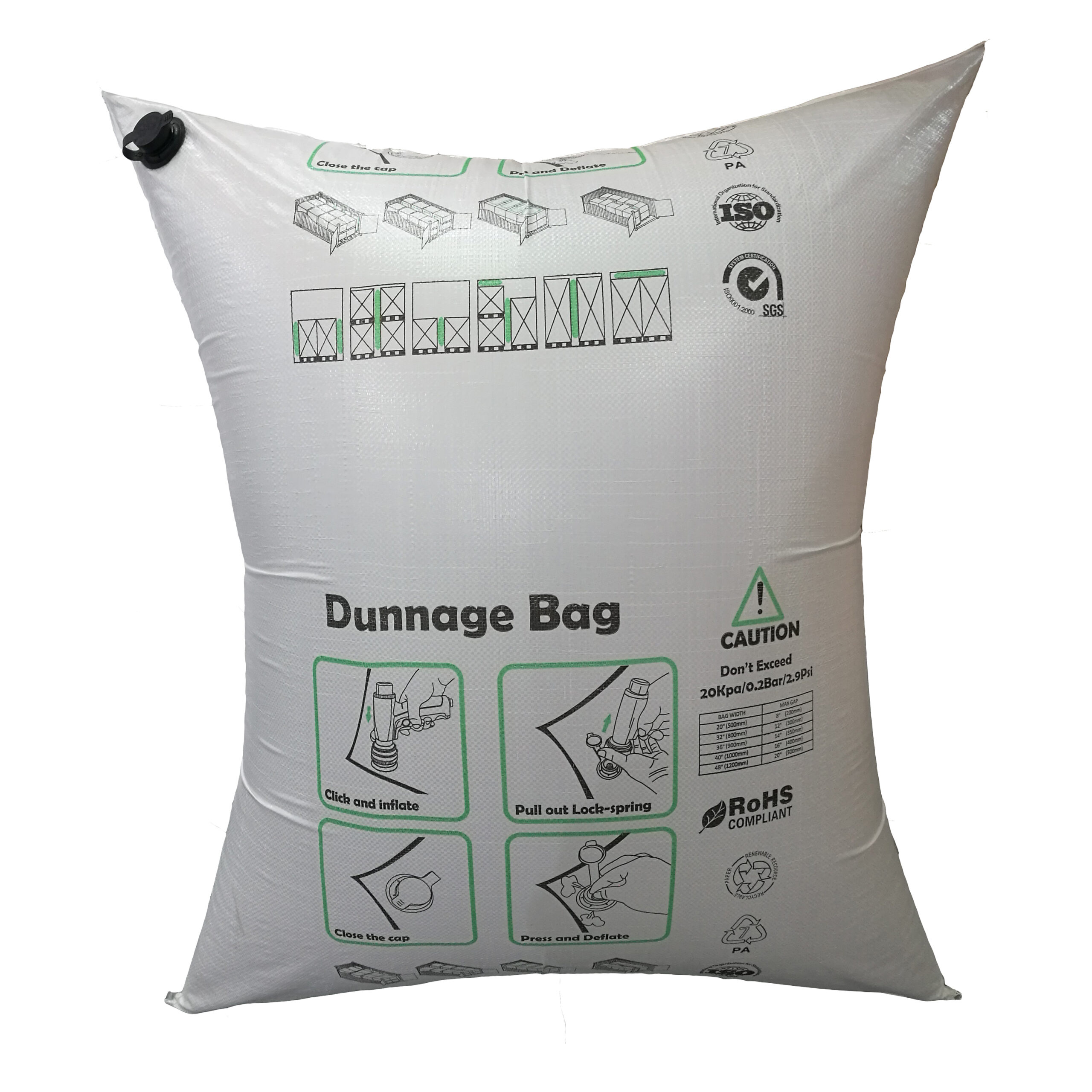集装箱充气袋-5 Heavy Duty PP Woven Air Dunnage Bags for Cargo Shipping Container Cushioning Protection